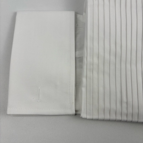 New Kyle Thomas Men’s White Dress Shirt Long Slv, 2XL3 18-18.5 32-33 - Picture 6 of 7